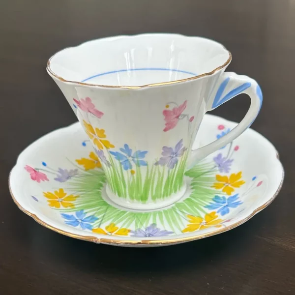 grafton bone china teacup and saucer set