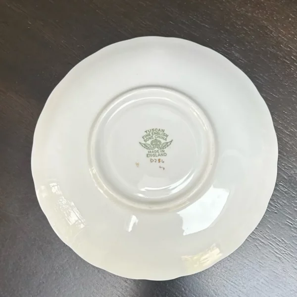 00105 Tuscan China Teacup Set England - Image 8
