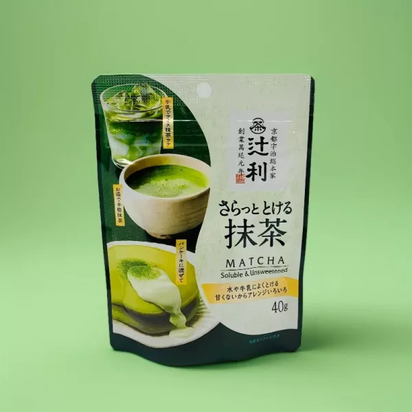 Tsujiri Soluble & Unsweetened Matcha Powder – 40g